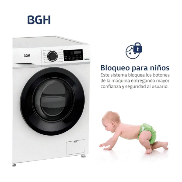 Lavarropas Bgh 6kg Inverter - Image 3