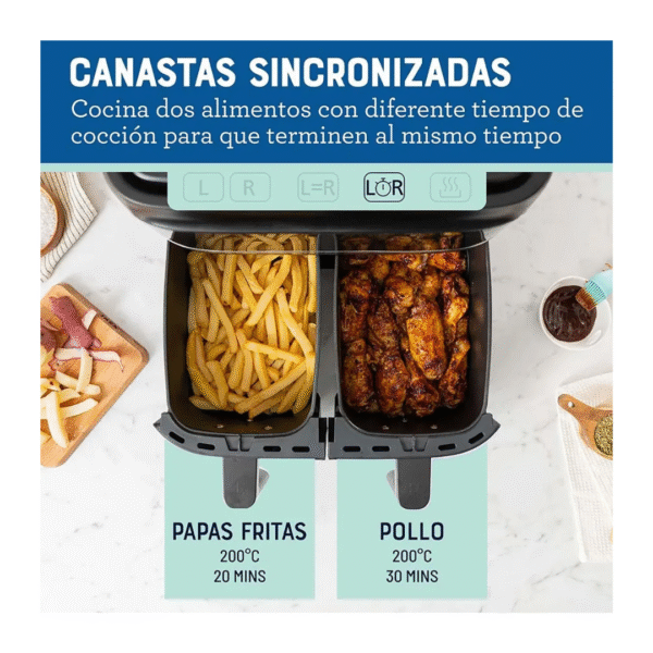 Freidora de Aire Oster 7,6L Dual - Image 2