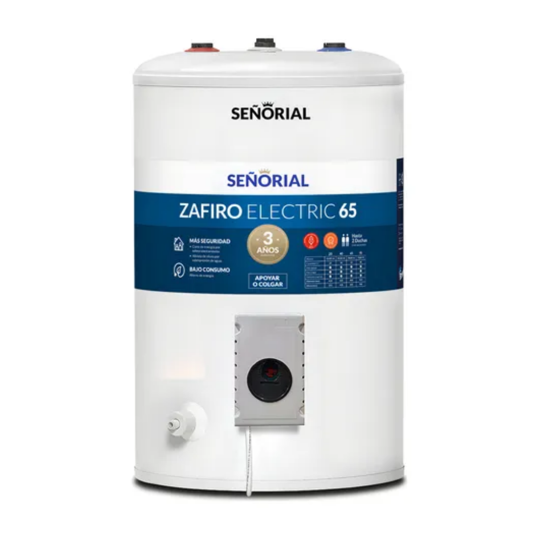 Termotanque Señorial Zafiro 65 Litros Electrico