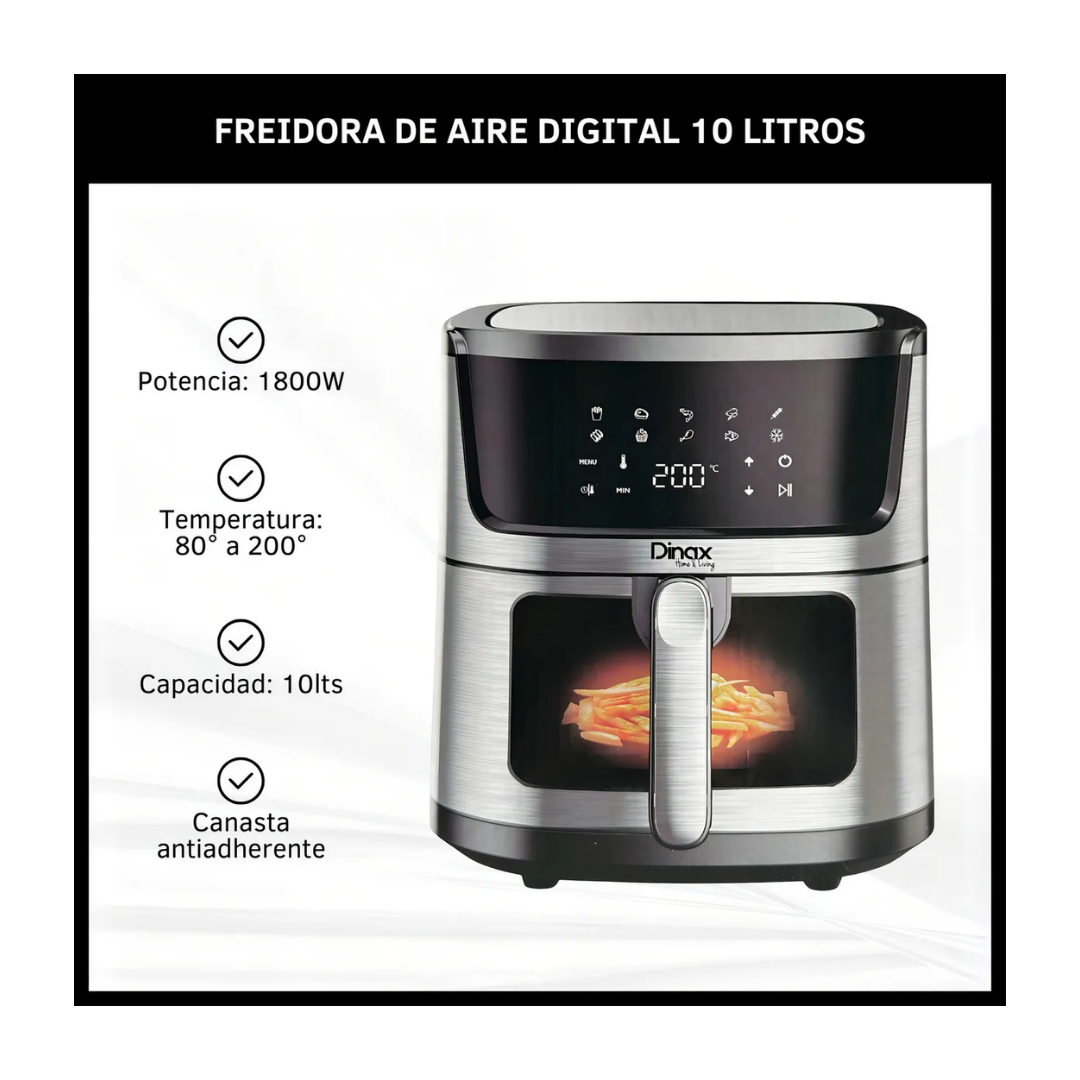 Freidora de Aire Dinax 10L - Image 3
