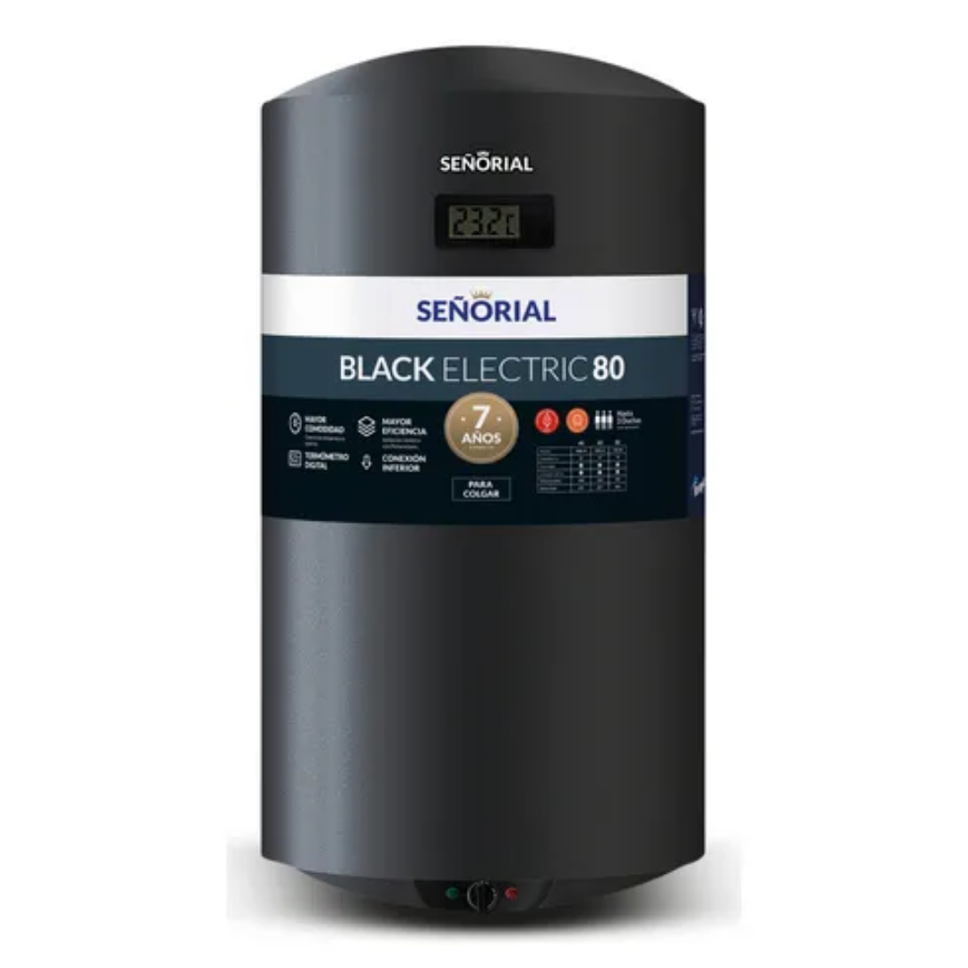 Termotanque Señorial Black 80 Litros Electrico