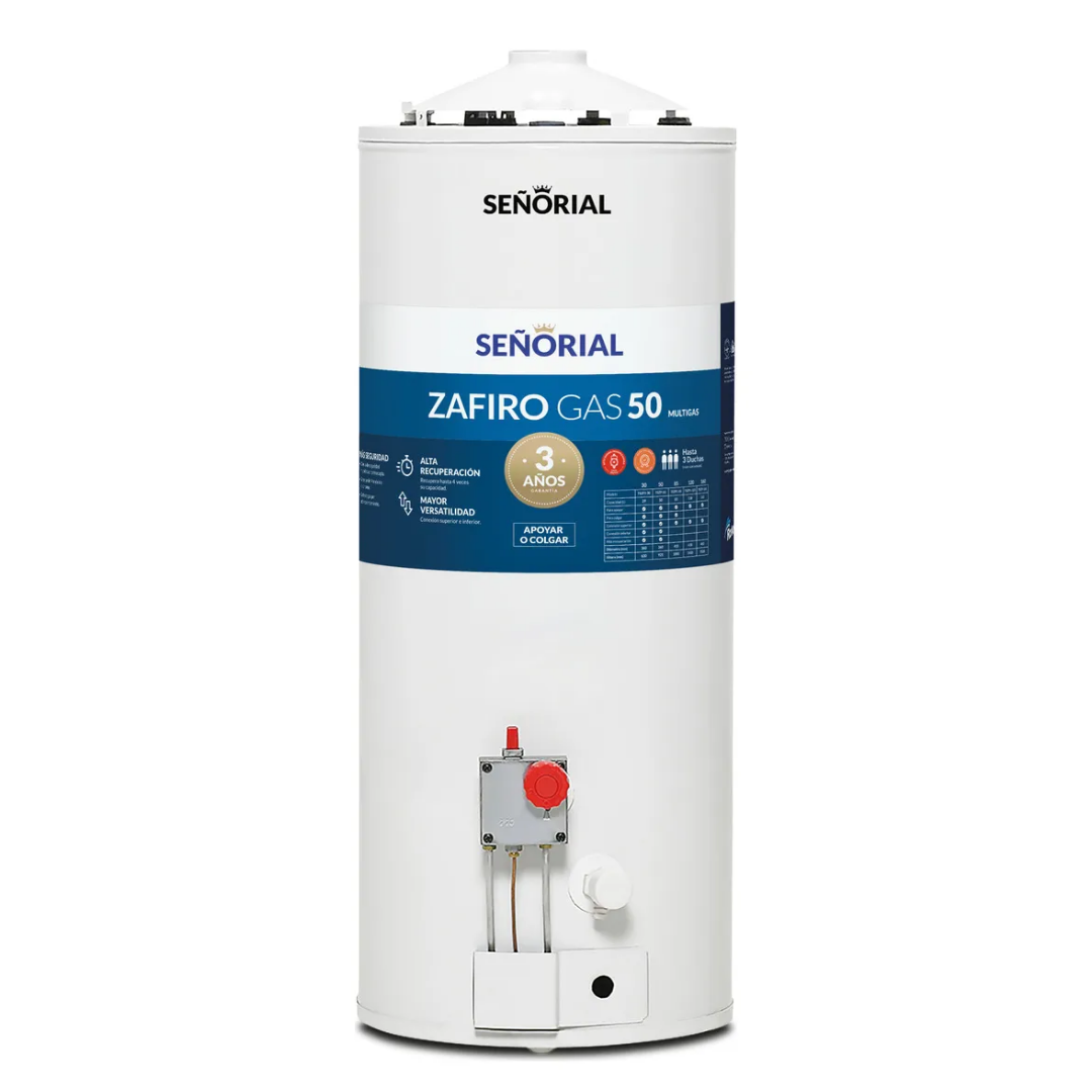 Termotanque Señorial Zafiro 50 Litros Multigas