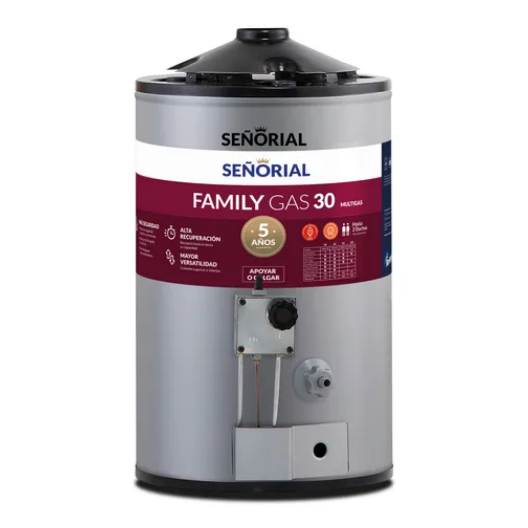 Termotnque Señorial Family 30 Litros Multigas