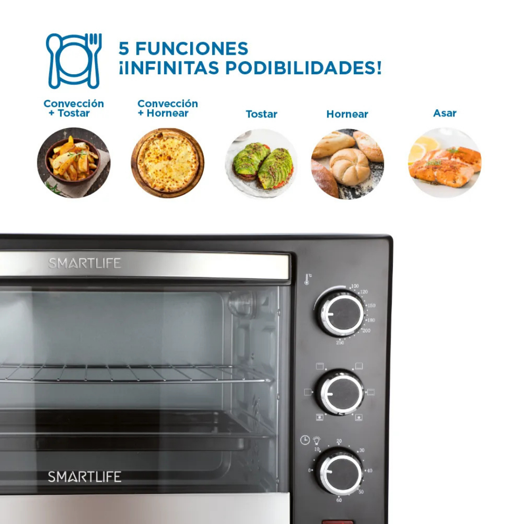 Horno Electrico Smartlife 40 Litros - Imagen 5