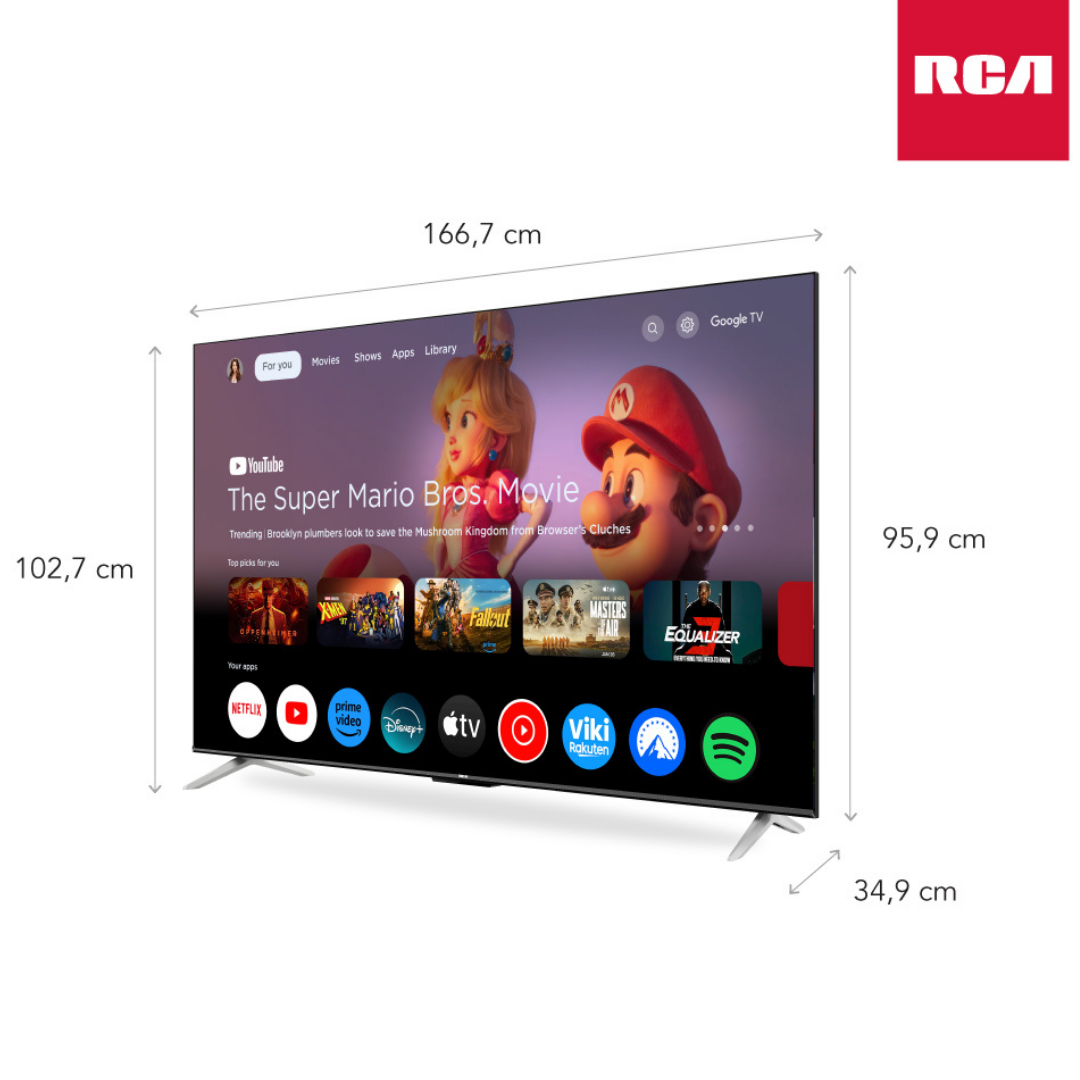 Smart TV RCA 75" 4K UHD - Imagen 3